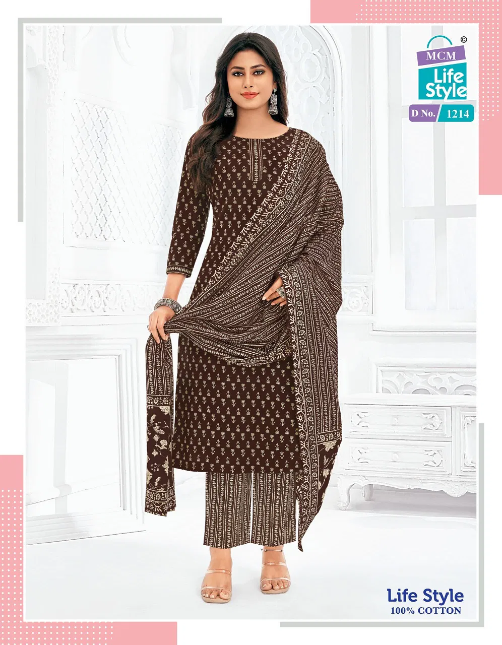 Lifestyle Vol 12 By Mcm Printed Cotton Kurti With Bottom Dupatta Exporters In India